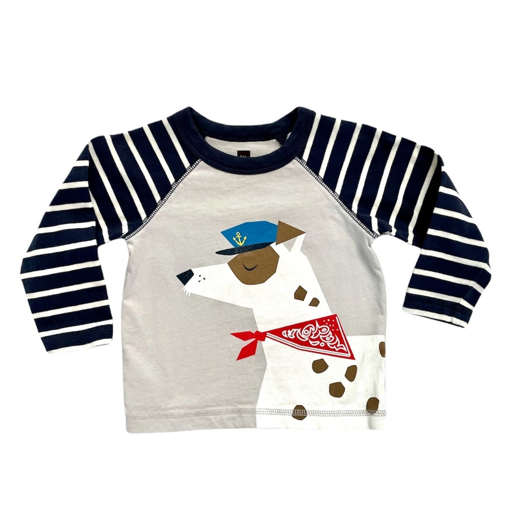 TEA | Baseball Shirt with Dog